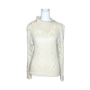 Vintage 90s Arielle Open Knit Sweater Cottagecore Coquette Soft Girl Feminine